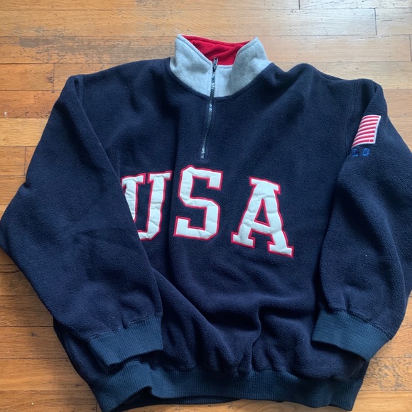 Polo Ralph Lauren Other - Ralph Lauren VTG Polo USA spell out fleece in XL